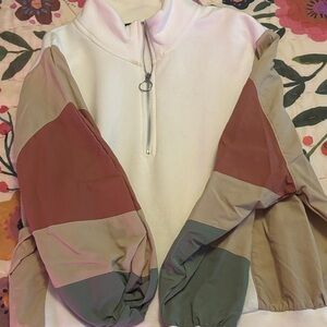 Colorblock Quarter-Zip Pullover